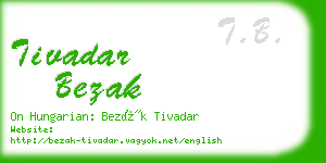 tivadar bezak business card